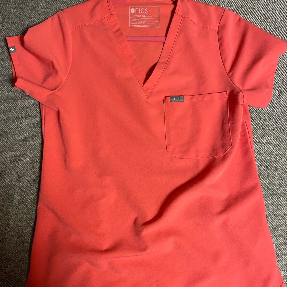 FIGS limited edition- Hot Coral